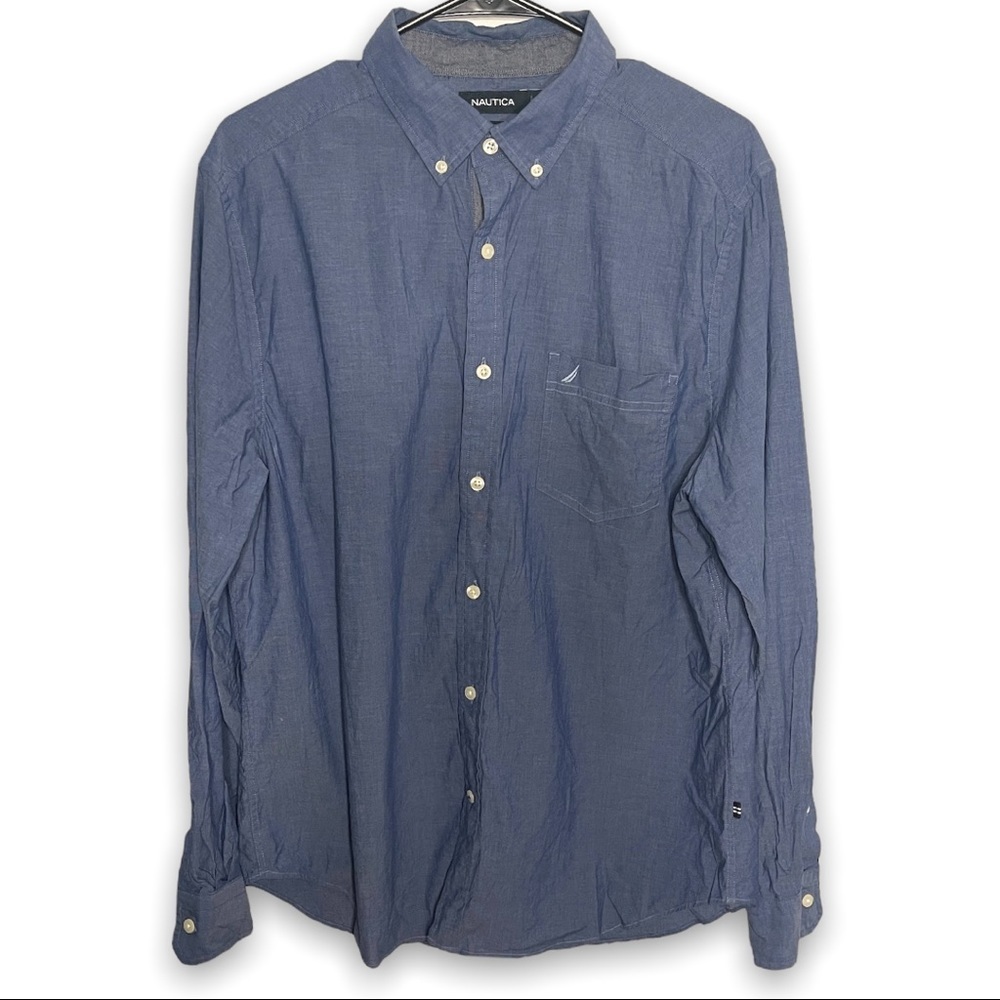 Nautica Button Down Shirt | Blue, Classic Cut | Great Condition, Like New